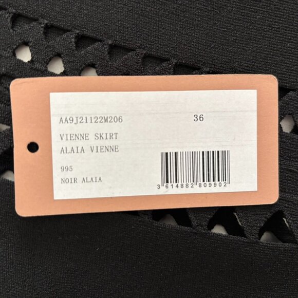 ALAIA:  Vienne Mini Skirt Black - size 36 , worn twice - Picture 8 of 9